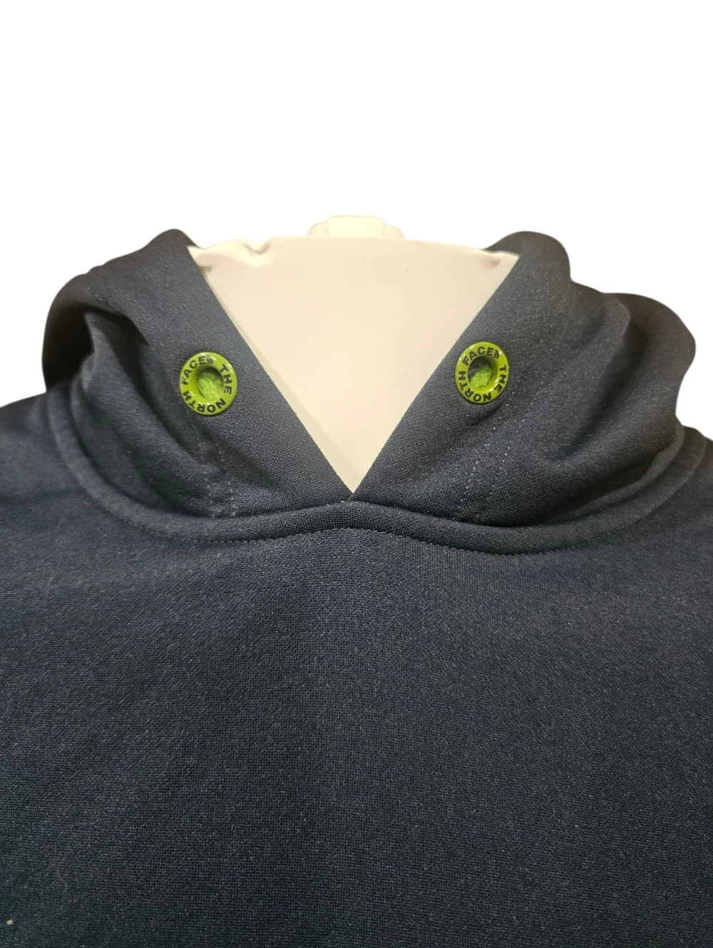 The North Face Hoodie Mens Medium Blue Green Logo‎ Pullover Sweatshirt